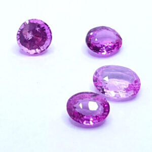 Pink Sapphire Free size 1.32cts Round & Oval Mix Shape AAA Quality From Stone Variety